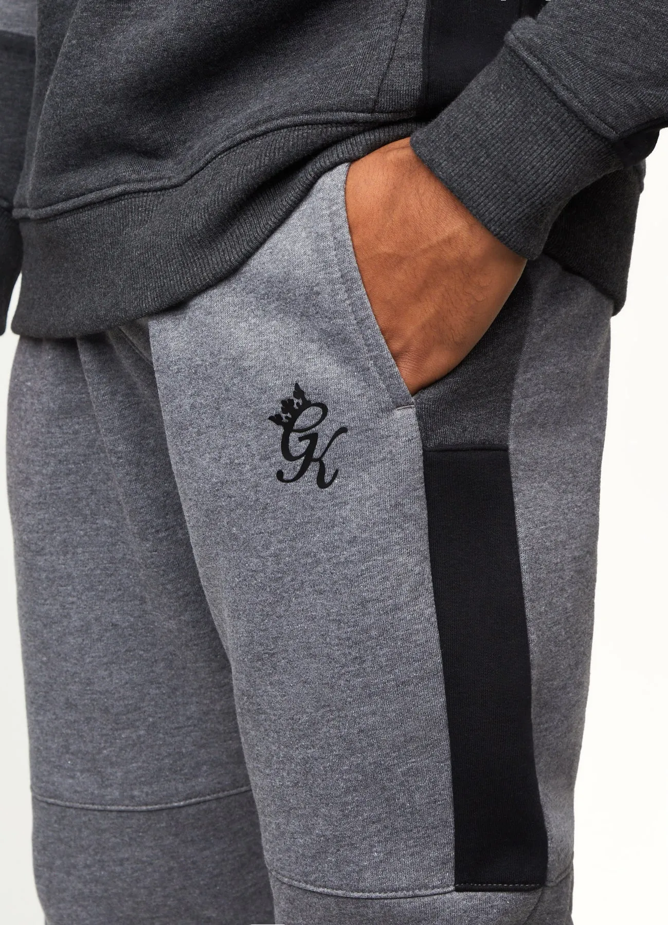 Gym King Minefield Jogger Black/Charcoal Marl