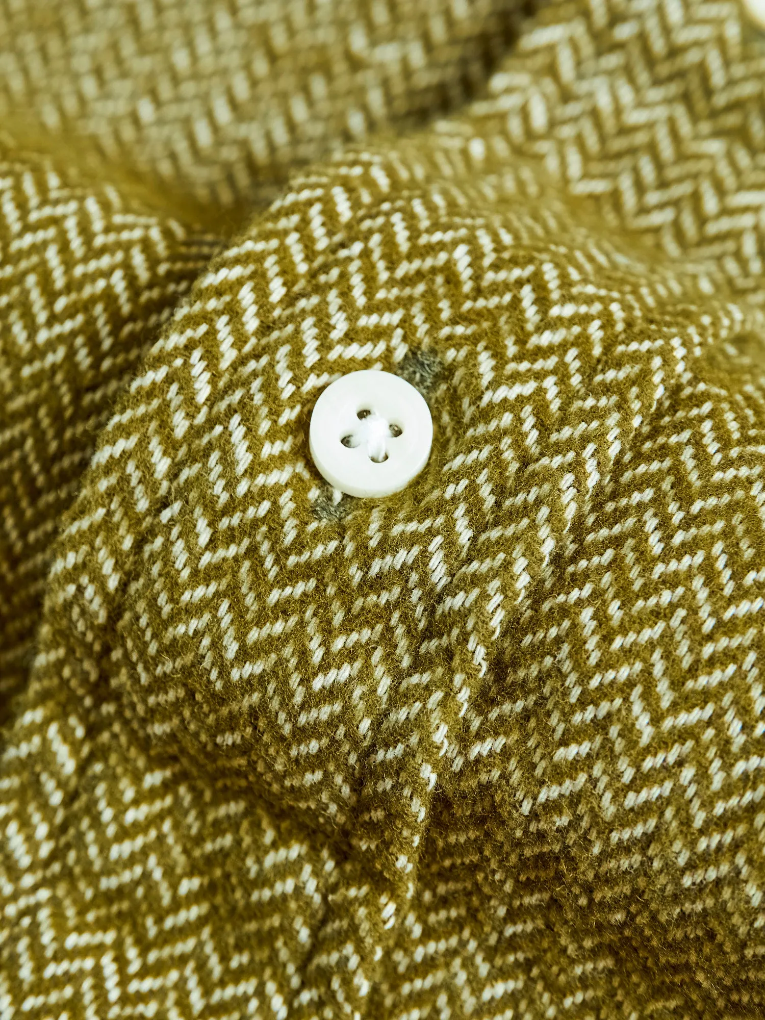Herringbone Flannel in Olive