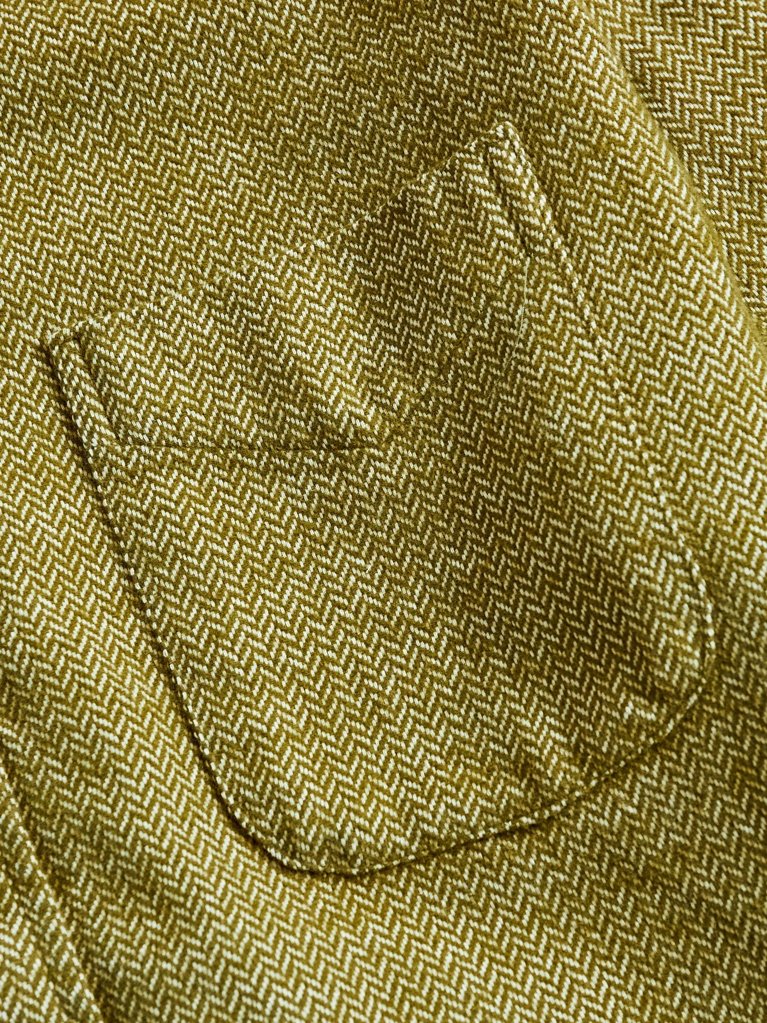 Herringbone Flannel in Olive