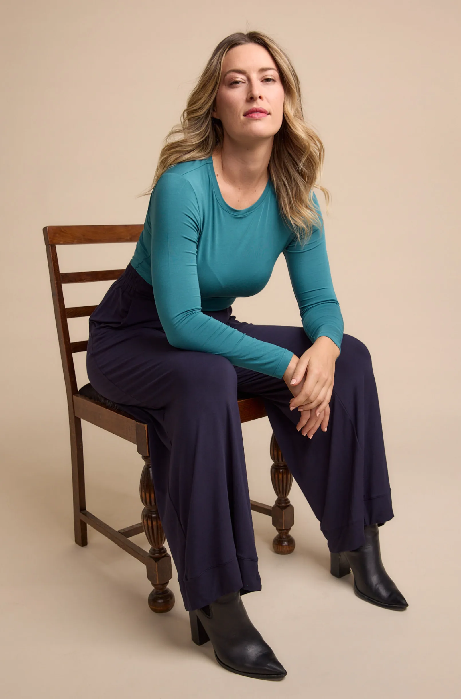 High Neck Long Sleeve Top