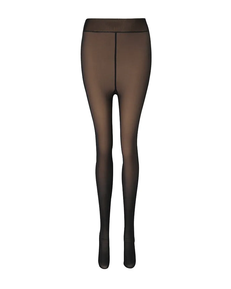 High Waist Thermal Warm Fleece Lined Tights