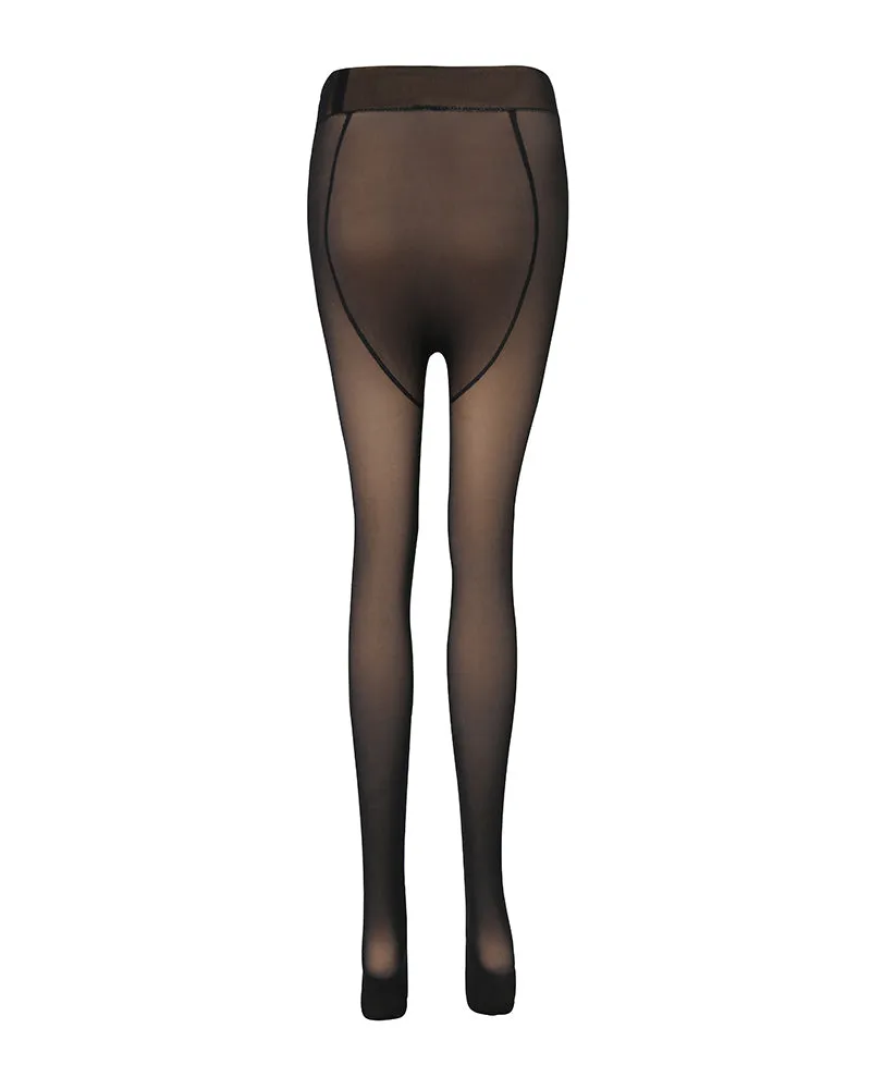 High Waist Thermal Warm Fleece Lined Tights