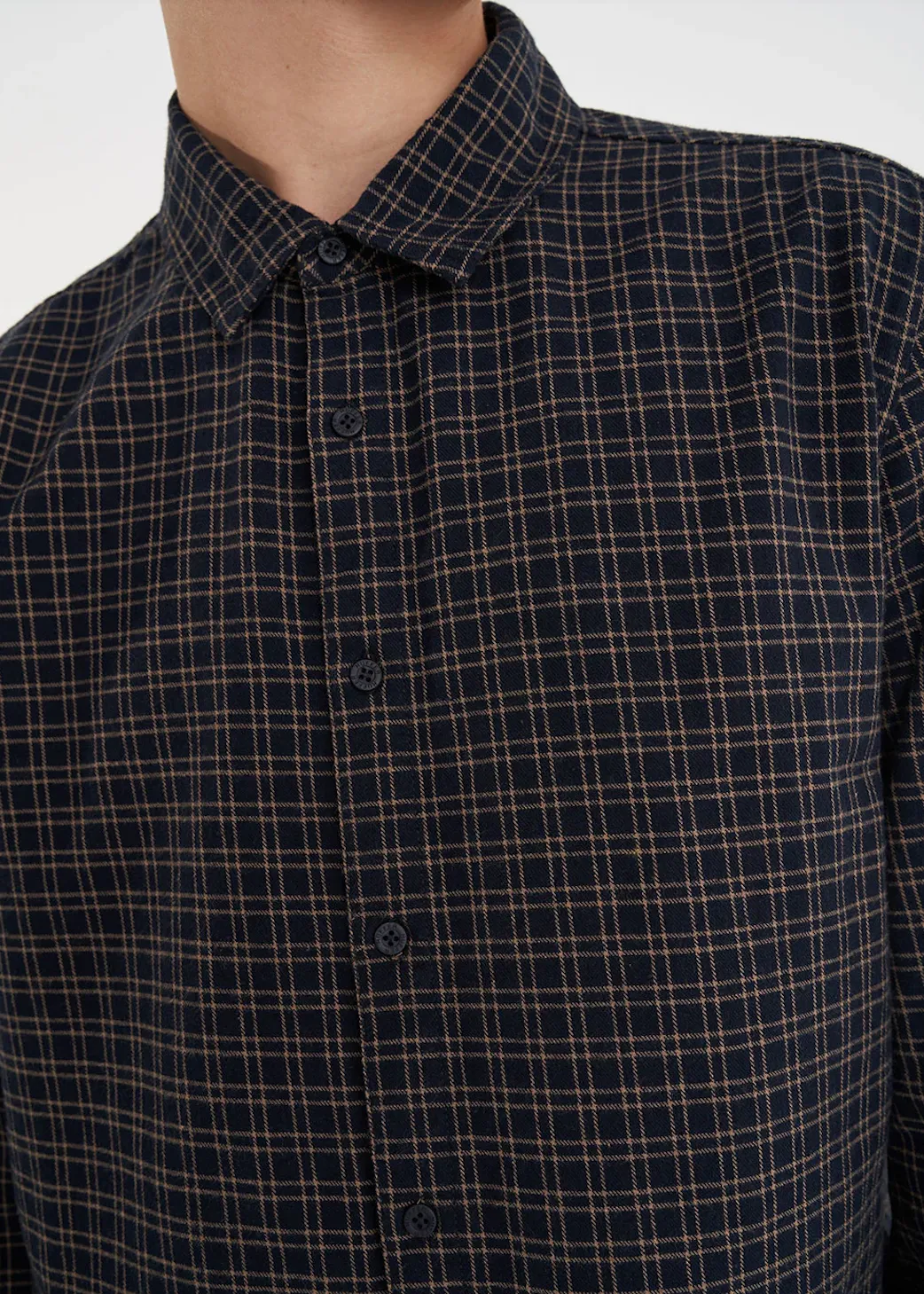 HUFFER OG Check Shirt - Navy