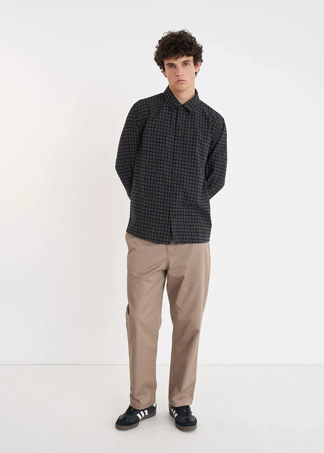 HUFFER OG Check Shirt - Navy