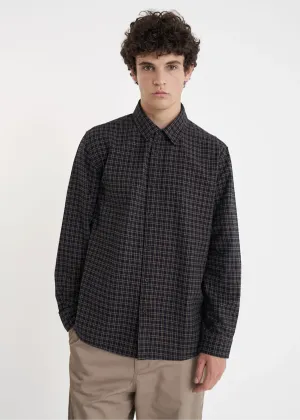 HUFFER OG Check Shirt - Navy