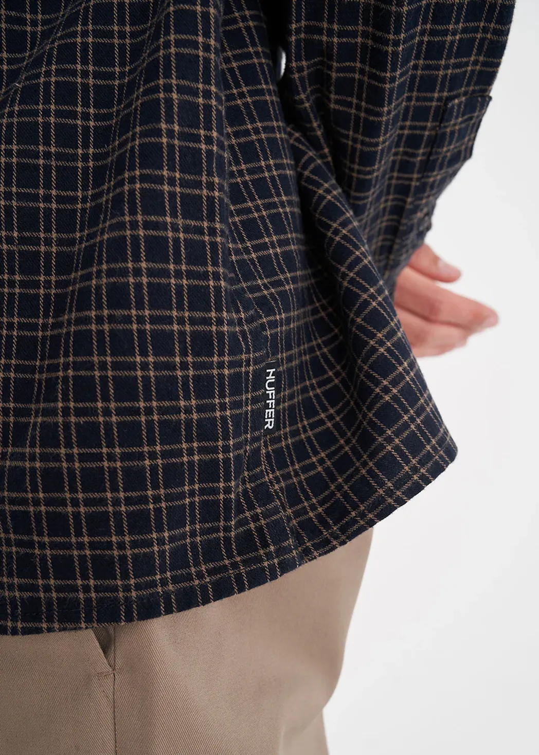 HUFFER OG Check Shirt - Navy