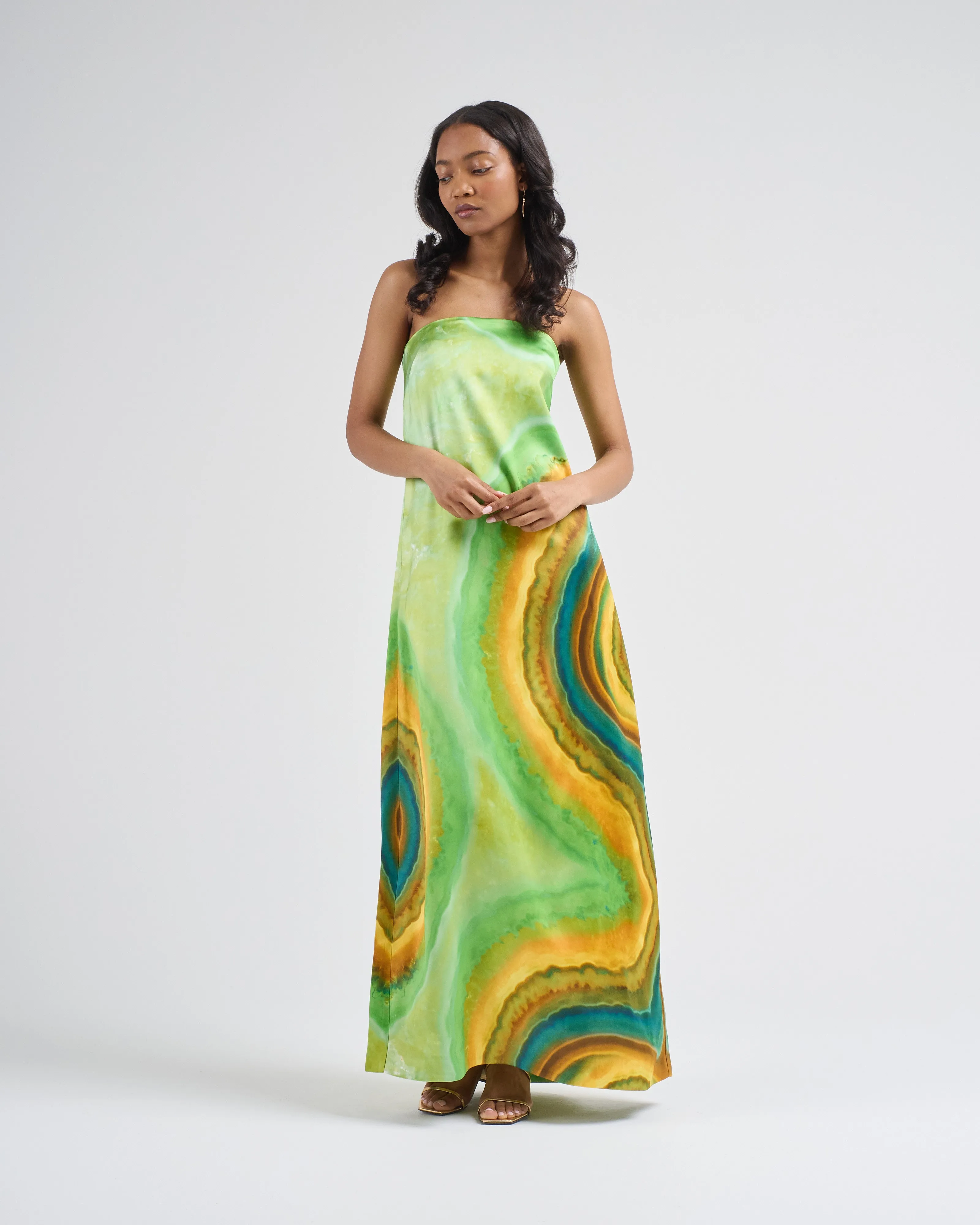 iris strapless gown