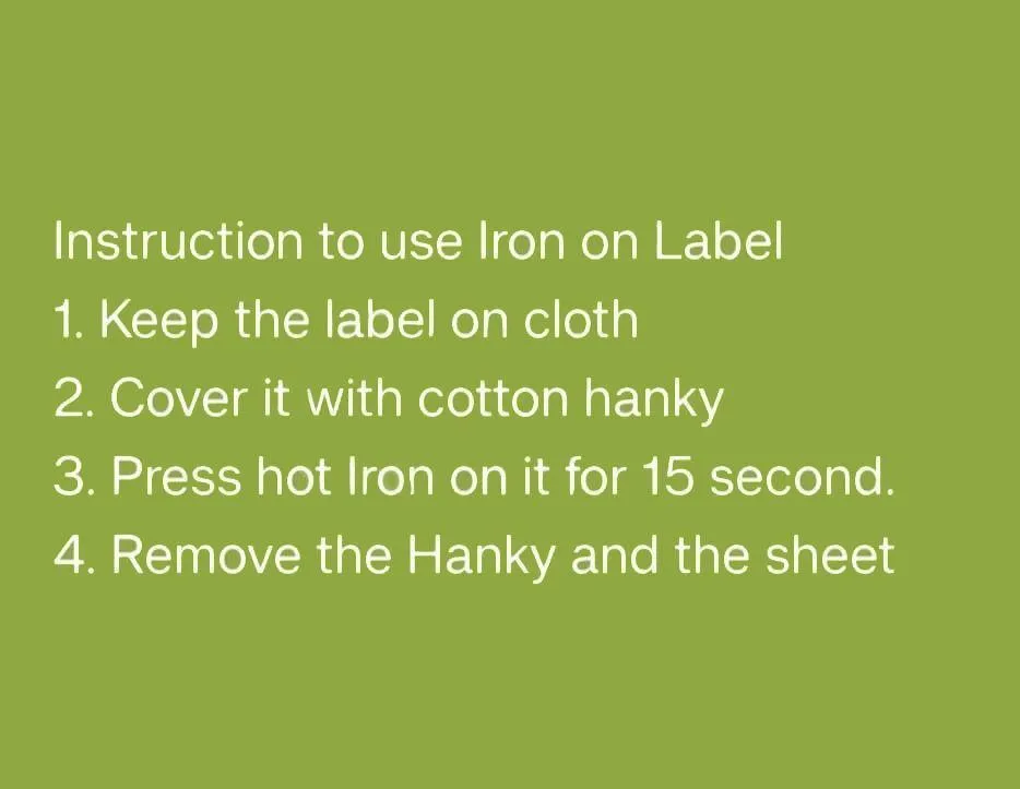 Iron-on Labels