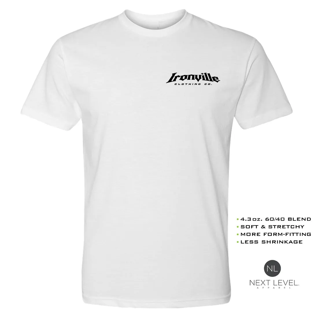 Ironville LEFT CHEST LOGO Soft-Blend Gym T-shirt