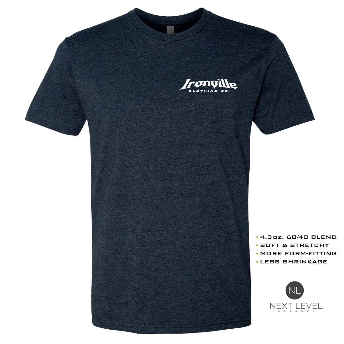 Ironville LEFT CHEST LOGO Soft-Blend Gym T-shirt