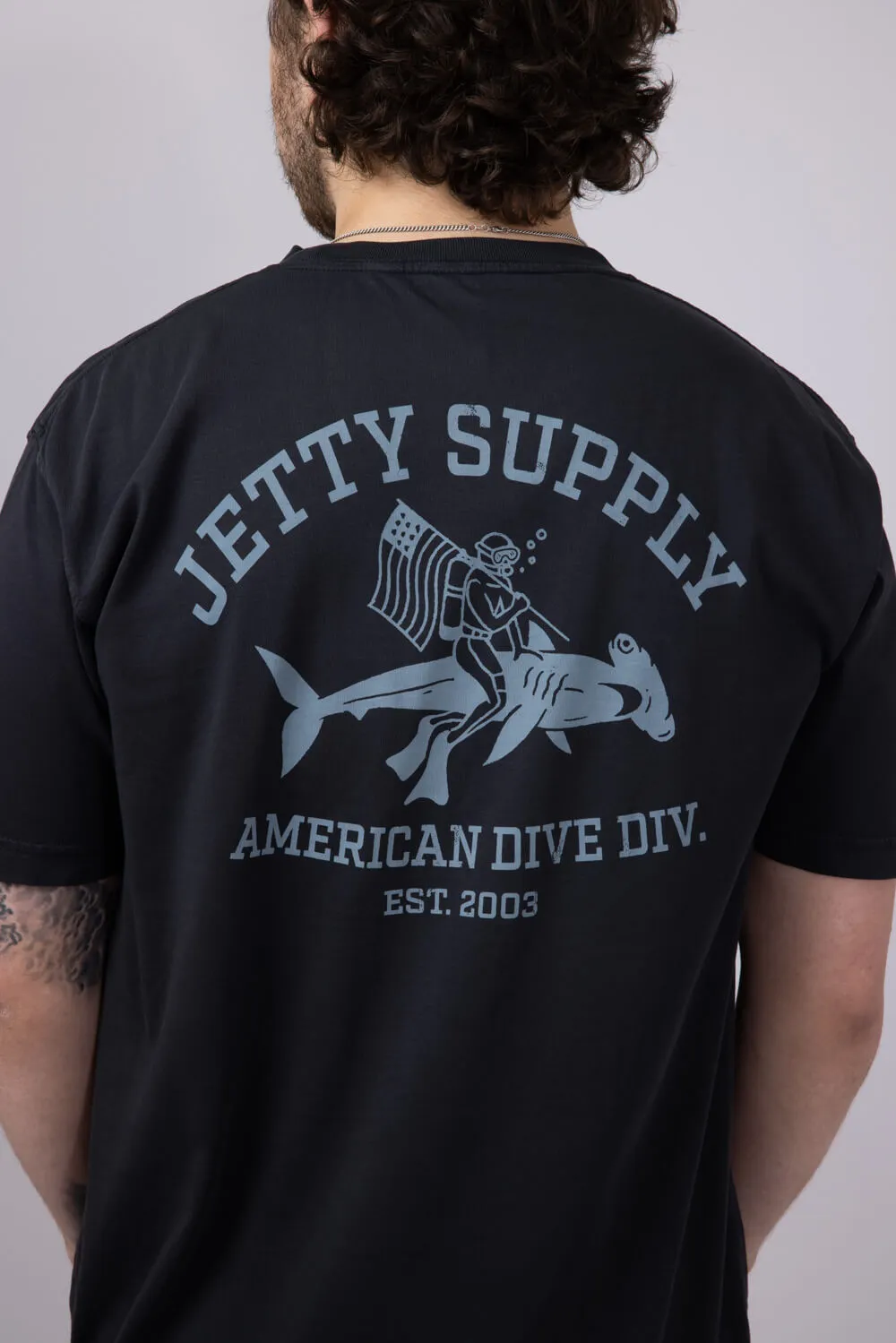 Jetty Division T-Shirt for Men in Black | S25DIVI-M10001BLK