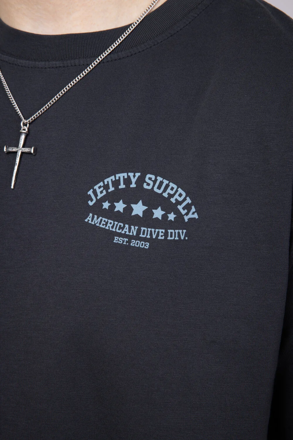 Jetty Division T-Shirt for Men in Black | S25DIVI-M10001BLK