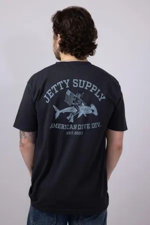 Jetty Division T-Shirt for Men in Black | S25DIVI-M10001BLK
