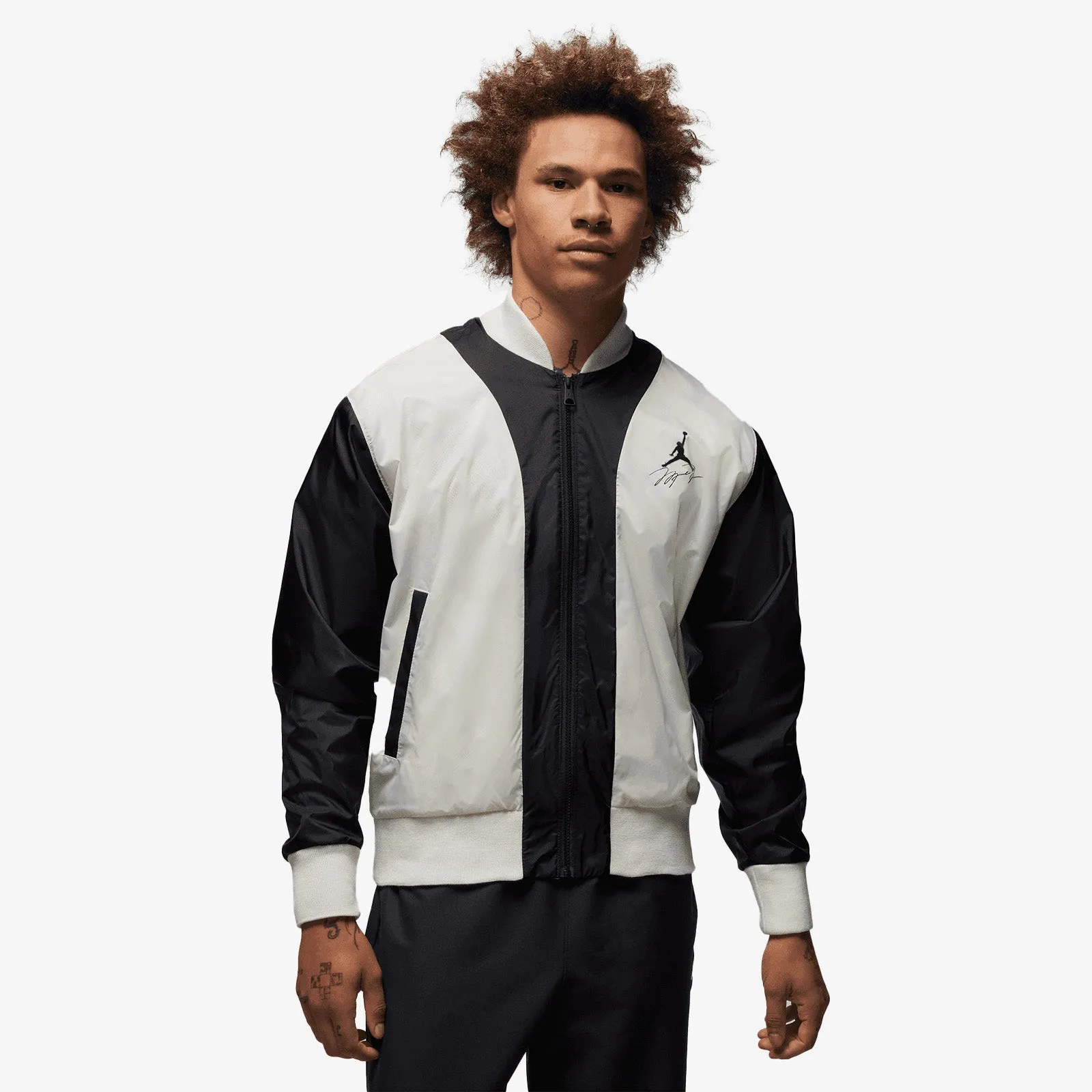 Jordan Flight MVP Arched Wordmark Jacket - White/Black