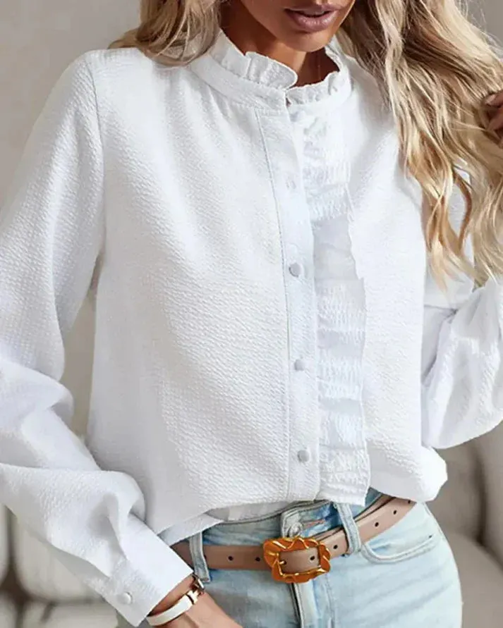 Josie – classic long-sleeve simple top