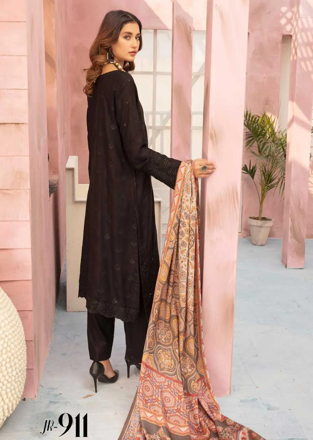 JR-911-R - Readymade - Zarqa Chickenkari Collection By Johra 2022