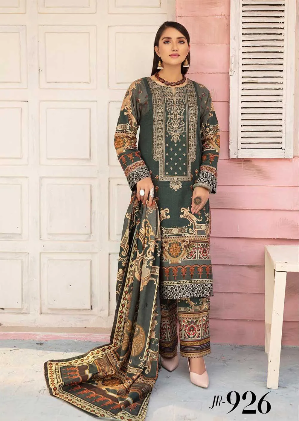 JR-926-R - Readymade - Nayab Khaddar Collection By Johra 2022