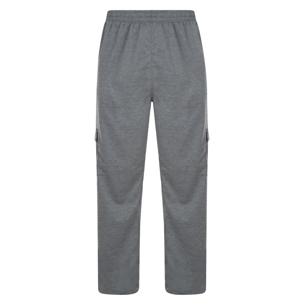 Kam Men's Big & Tall Fit Twin Pack Light Wait Jogging Bottoms (KBS232) 2XL-8XL, 3 Colours