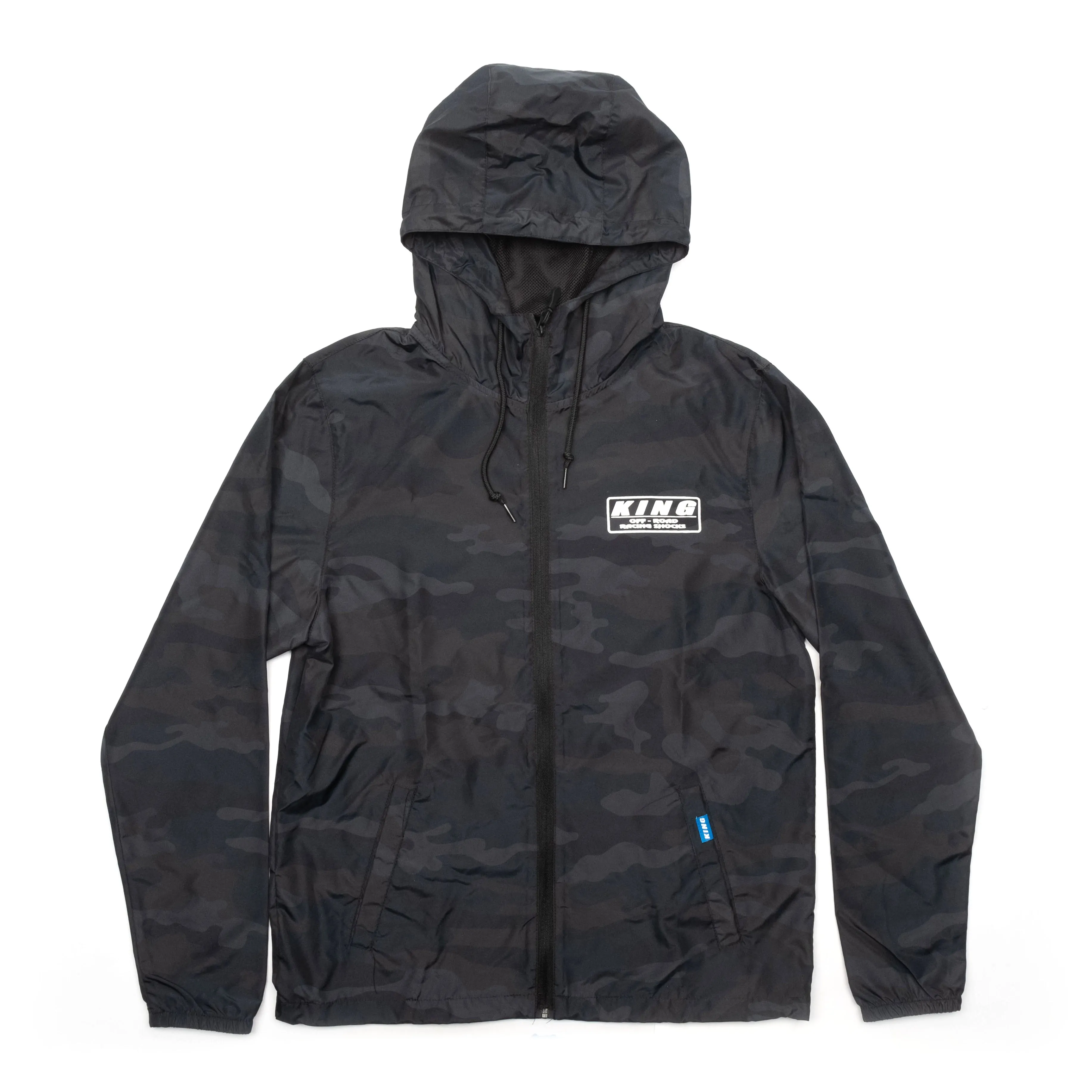 King Shocks BLACK CAMO Lightweight Windbreaker