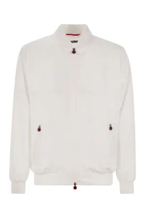 KITON Lightweight Technical Fabric Bomber Jacket