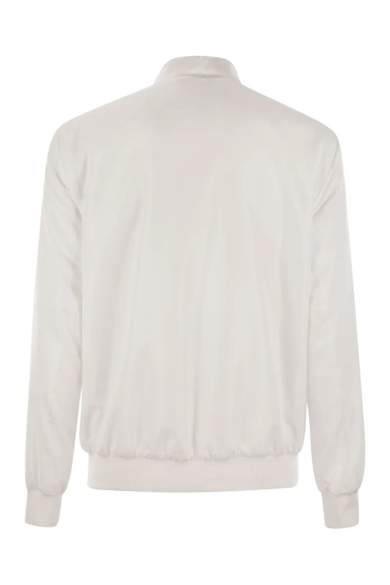 KITON Lightweight Technical Fabric Bomber Jacket