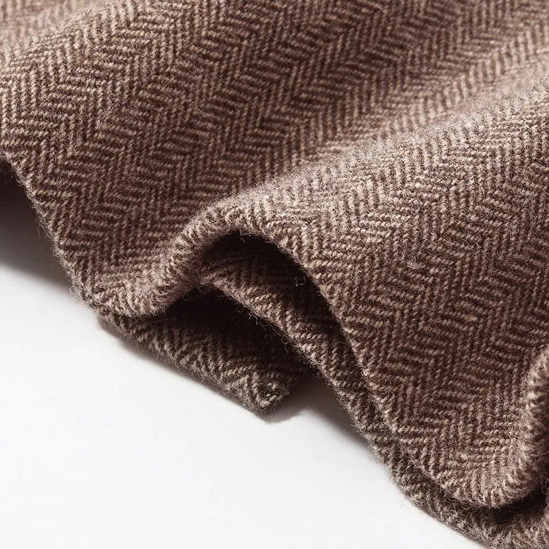 Knee-Length Washable Wool Skirt