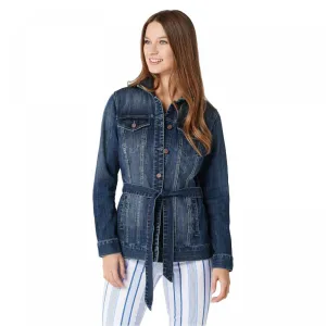 Laurie Felt Women's Classic Denim Belted Jean Jacket