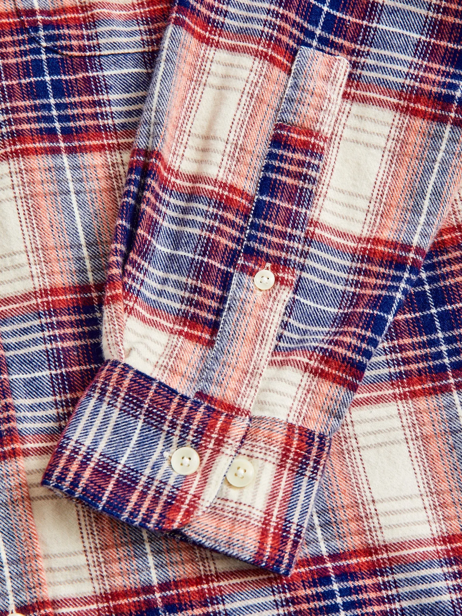 Liber Button-Up Shirt in Red White & Blue