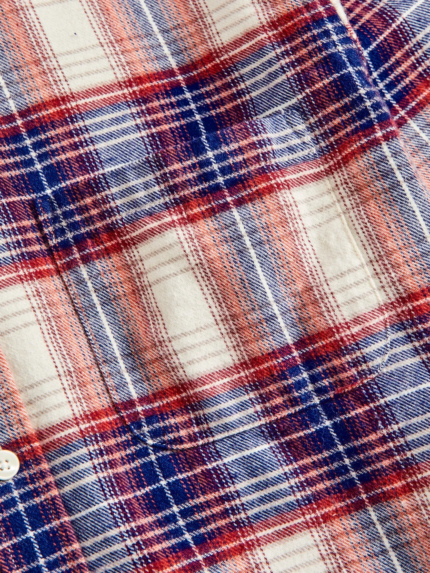 Liber Button-Up Shirt in Red White & Blue