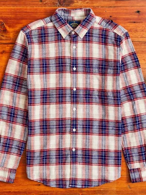 Liber Button-Up Shirt in Red White & Blue