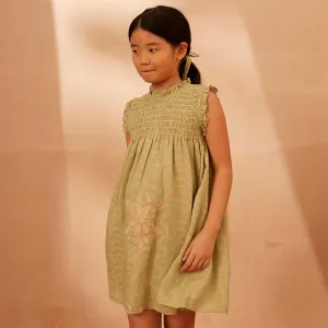 Linen Mia Dress - Wallflower Print