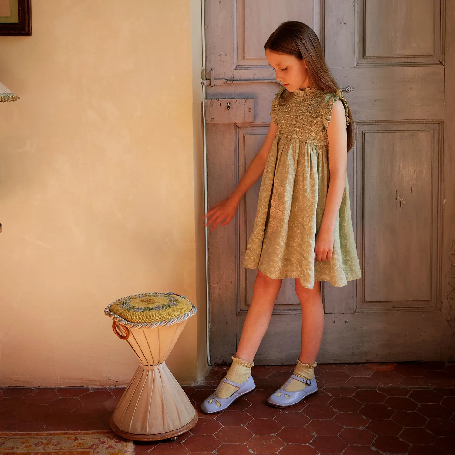 Linen Mia Dress - Wallflower Print