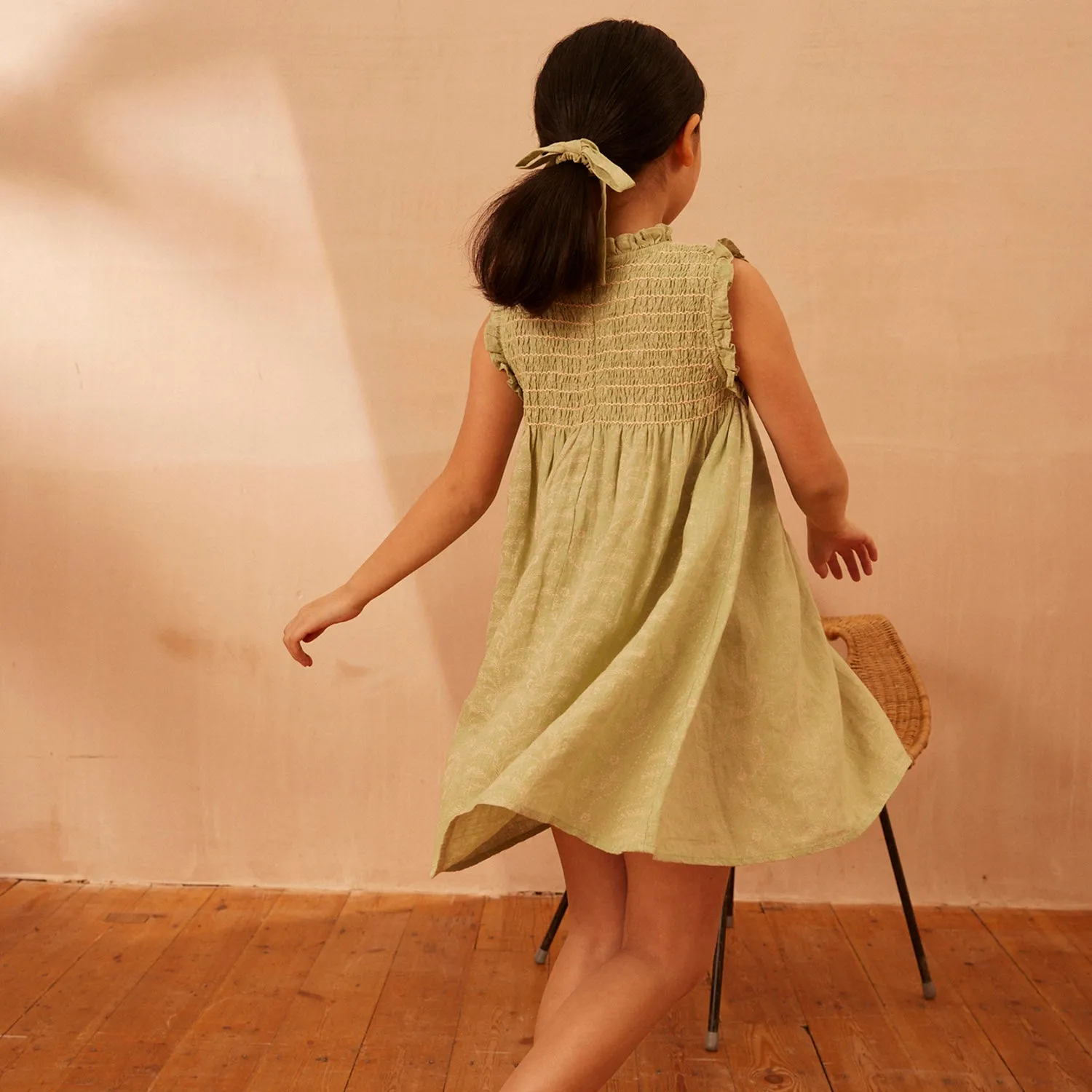 Linen Mia Dress - Wallflower Print