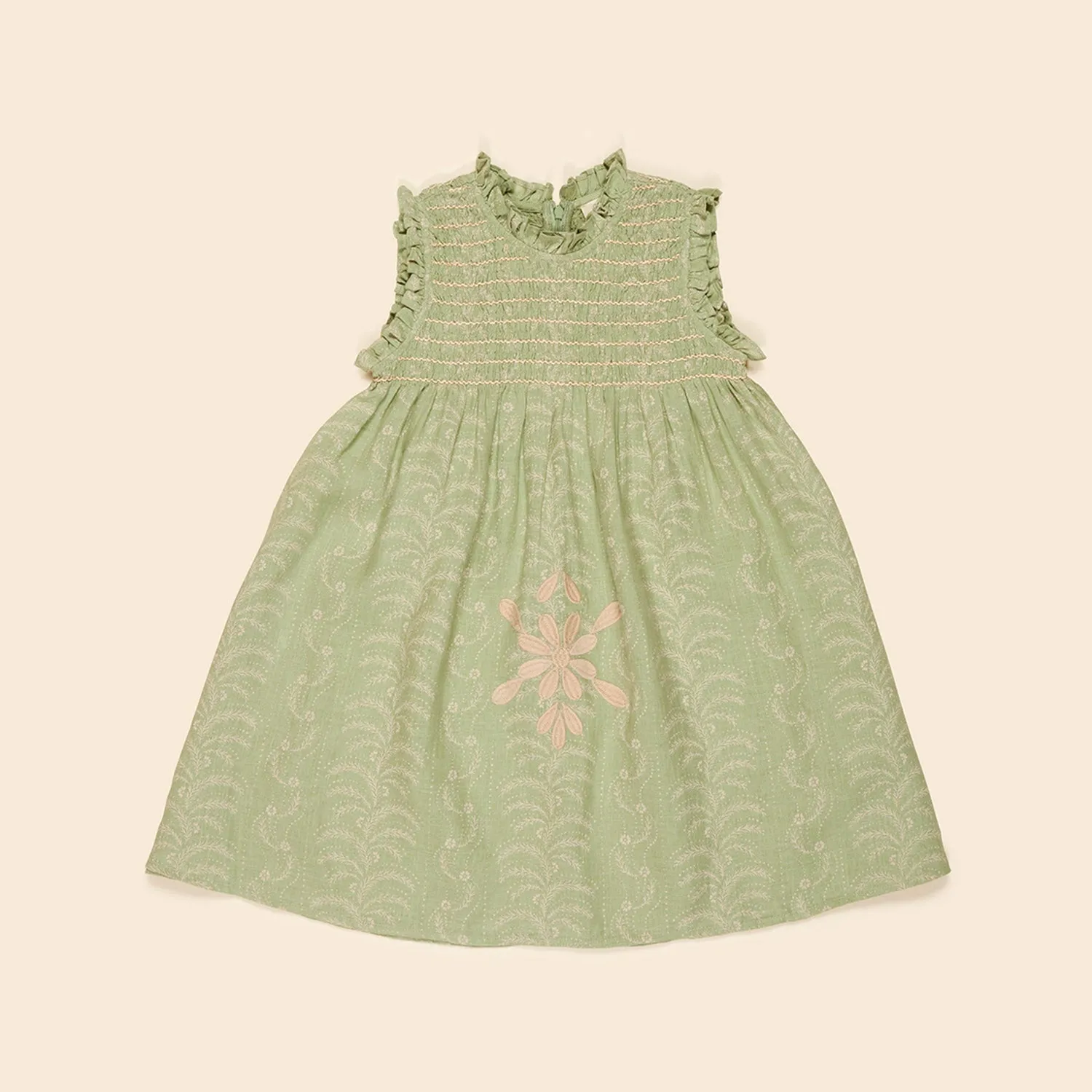 Linen Mia Dress - Wallflower Print