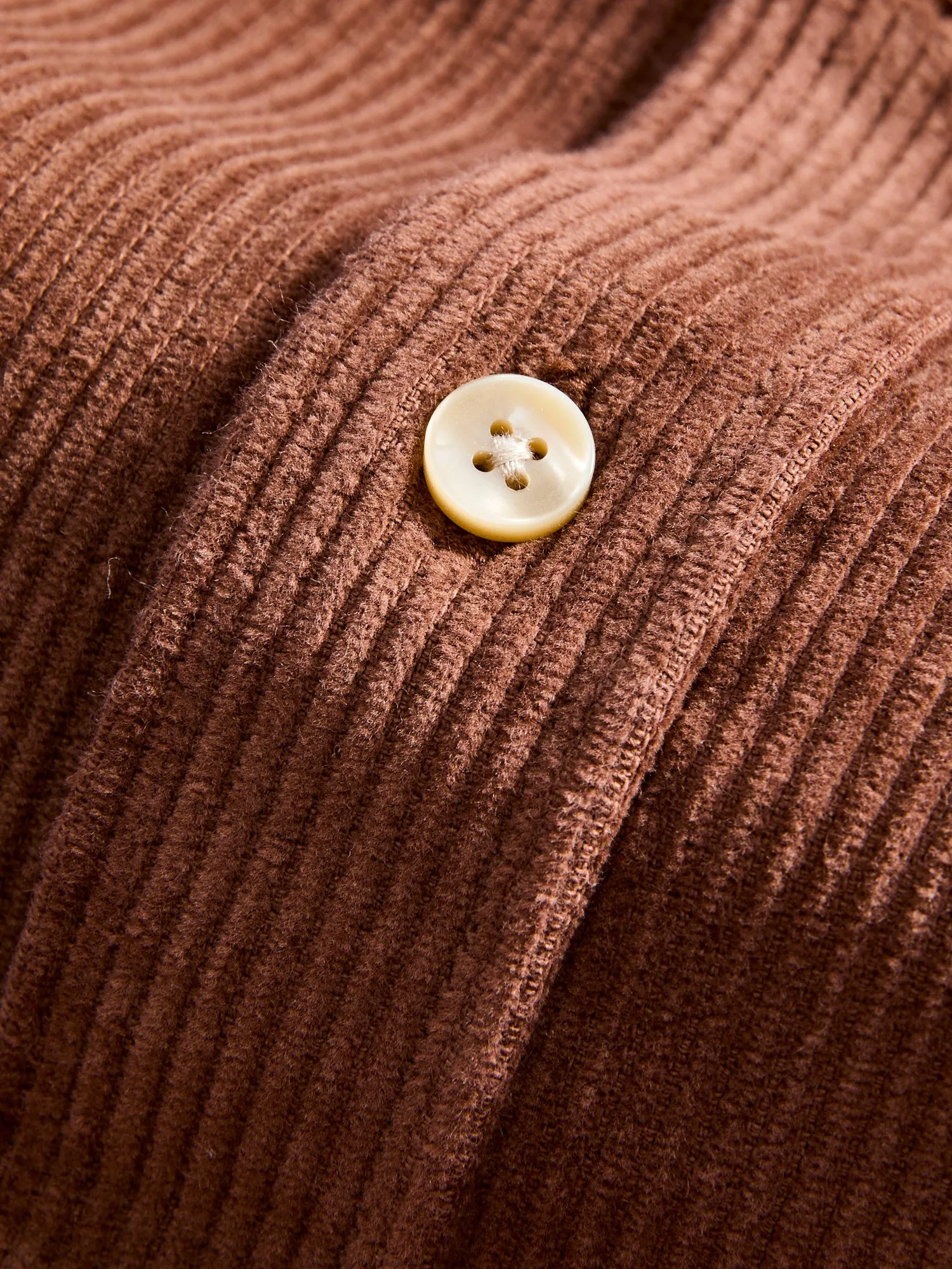Lobo Button-Up Shirt in Brown