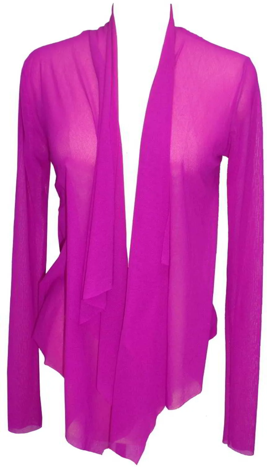 Long Sleeve Mesh Cover Up
