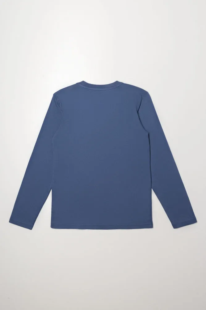 Long Sleeve T-Shirt Blue