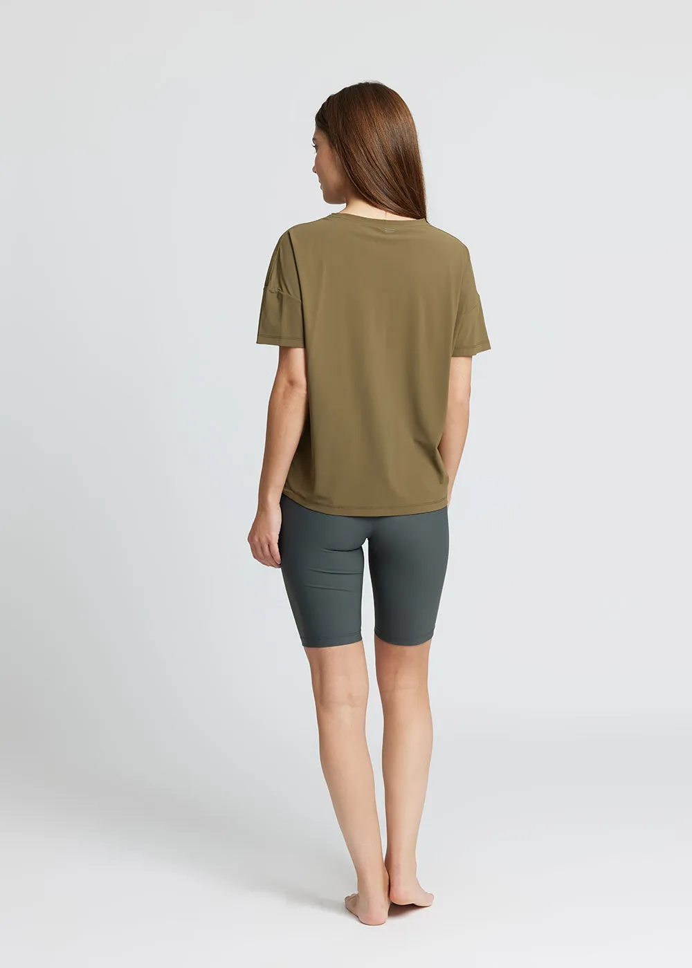 Loose Tee Vela - deep olive