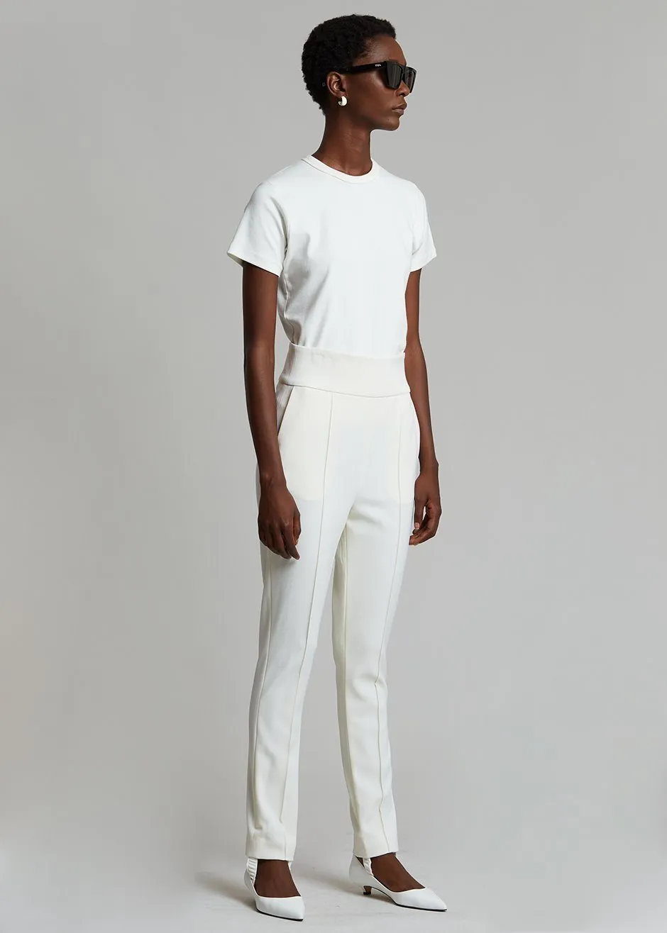 Loulou Studio Pinzon Stirrup Pants - Ivory