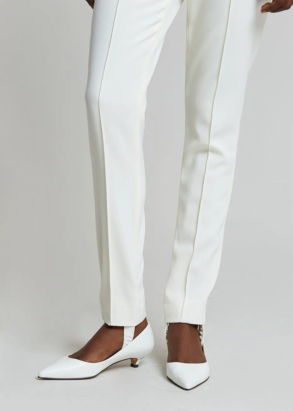 Loulou Studio Pinzon Stirrup Pants - Ivory