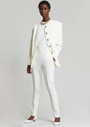 Loulou Studio Pinzon Stirrup Pants - Ivory