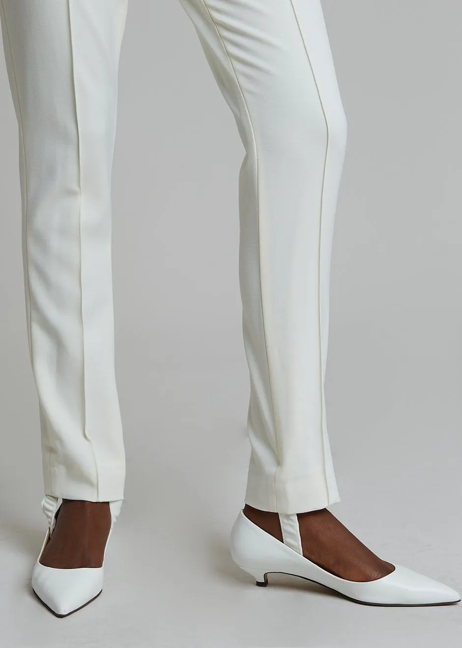 Loulou Studio Pinzon Stirrup Pants - Ivory
