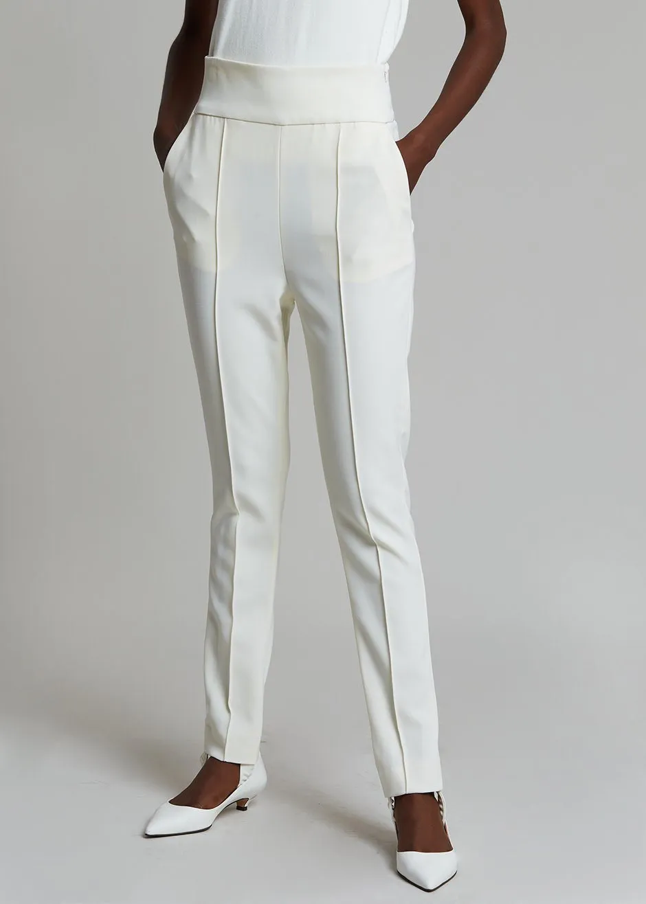Loulou Studio Pinzon Stirrup Pants - Ivory