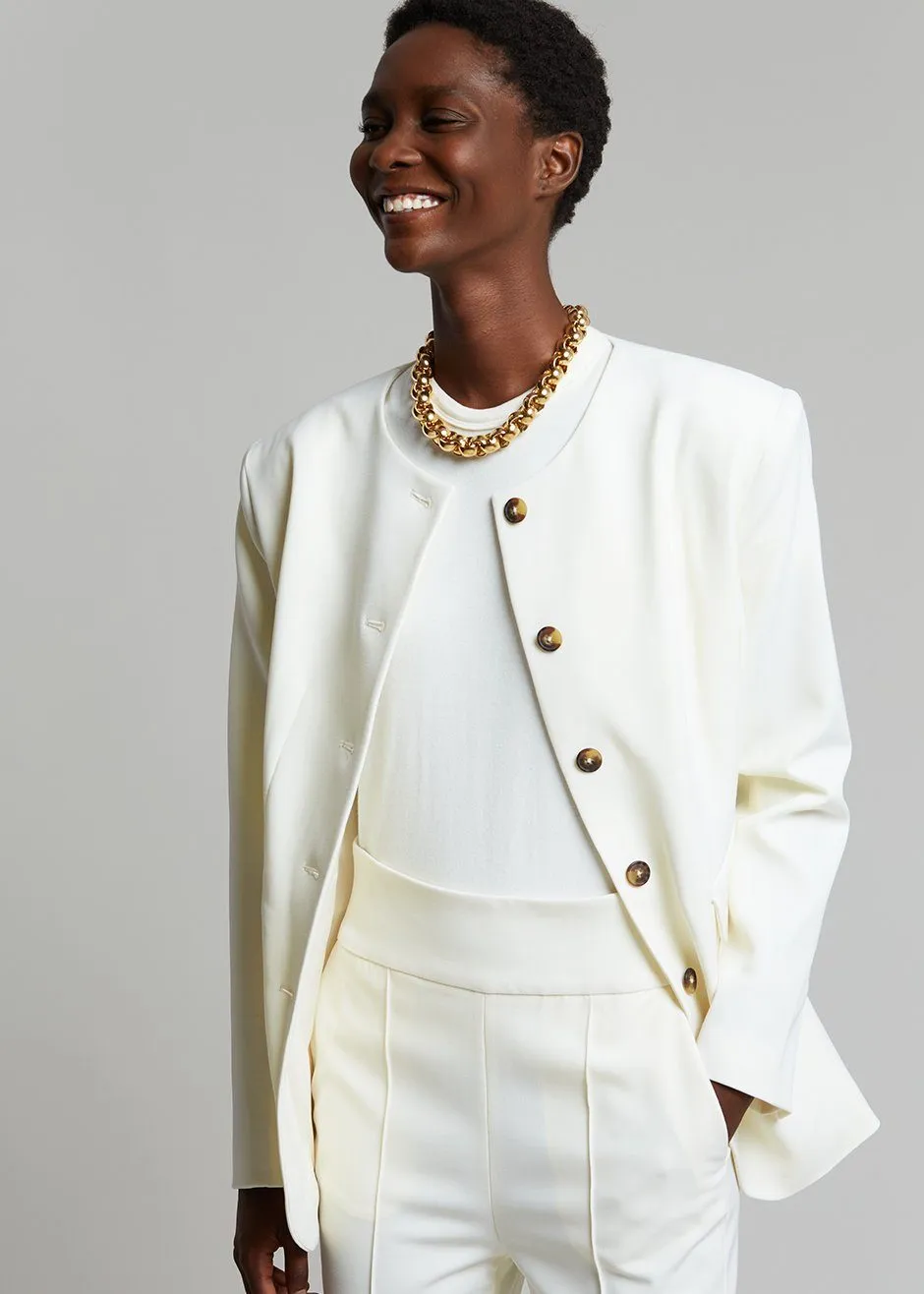 Loulou Studio Pinzon Stirrup Pants - Ivory