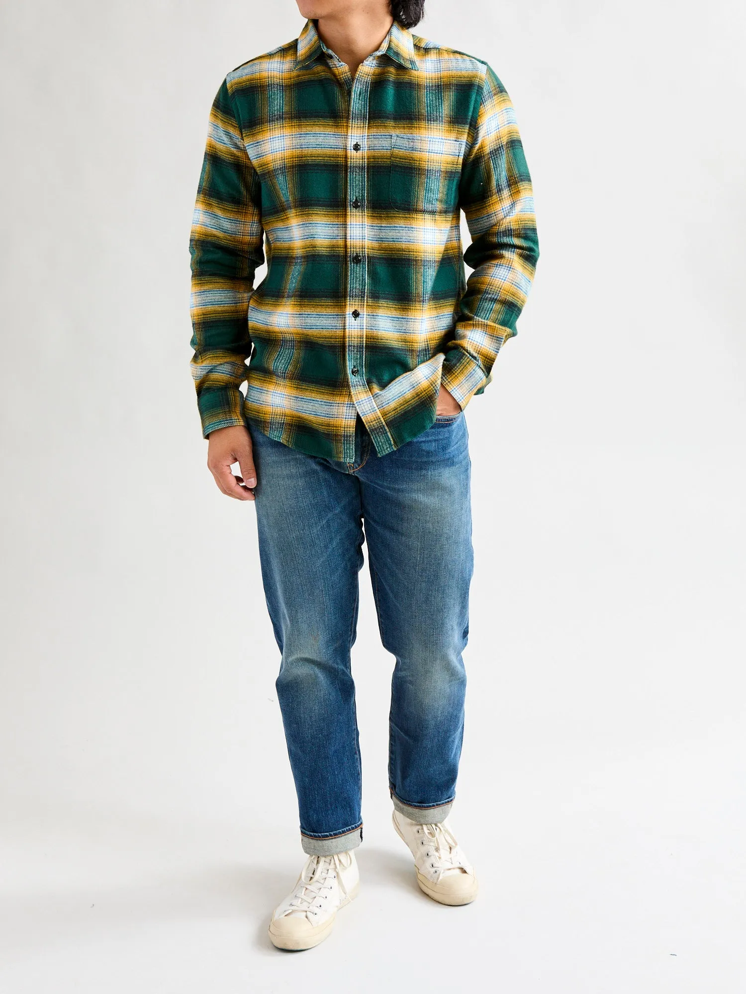Lousa Button-Up Shirt in Green