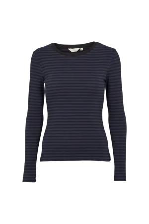 Ludmilla LS Tee - Black/Navy
