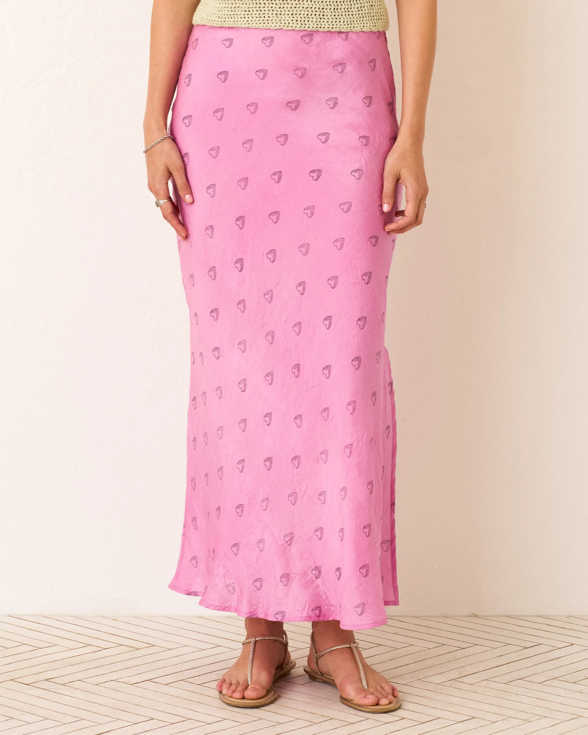 Lyra Fuchsia Heart Skirt