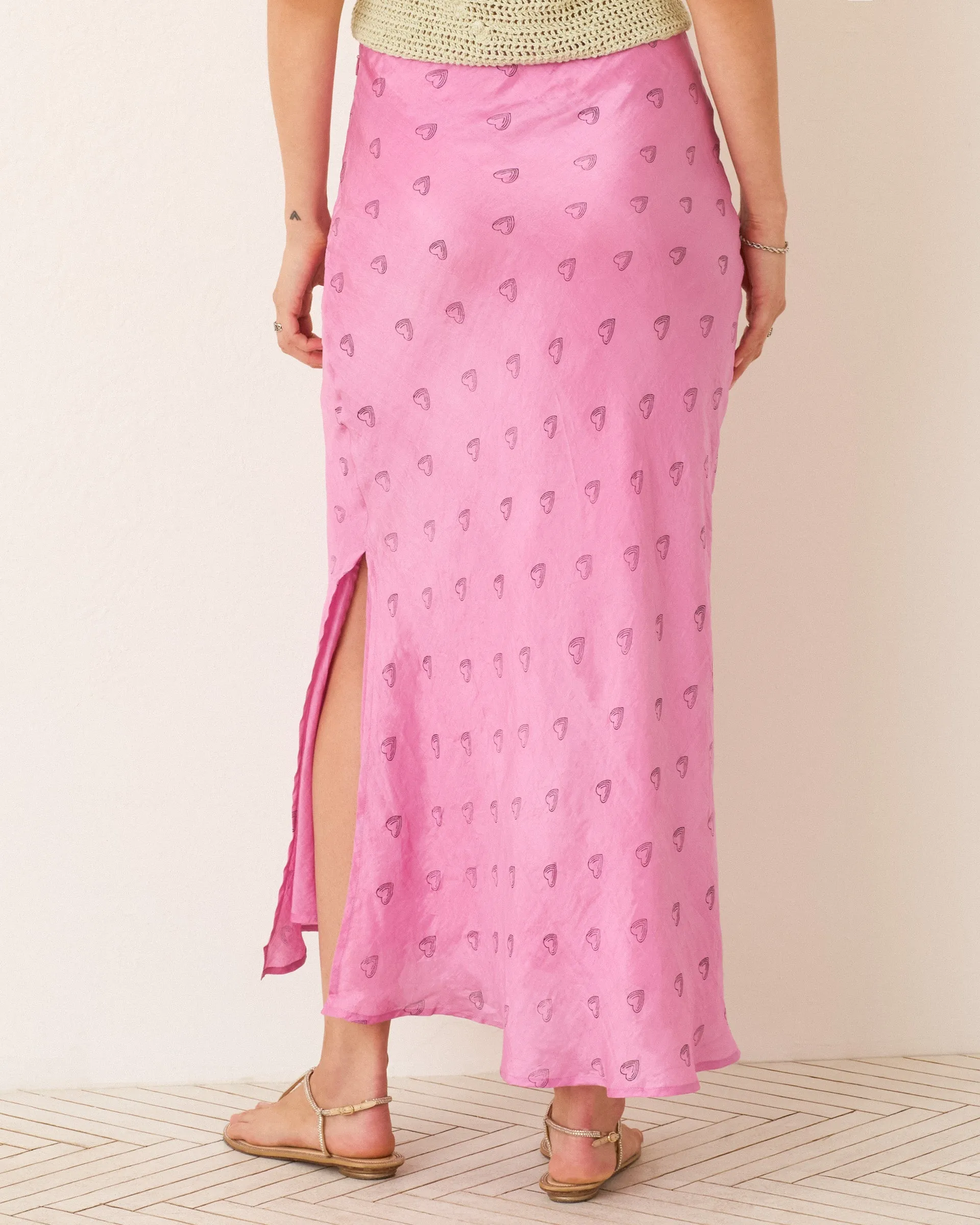 Lyra Fuchsia Heart Skirt