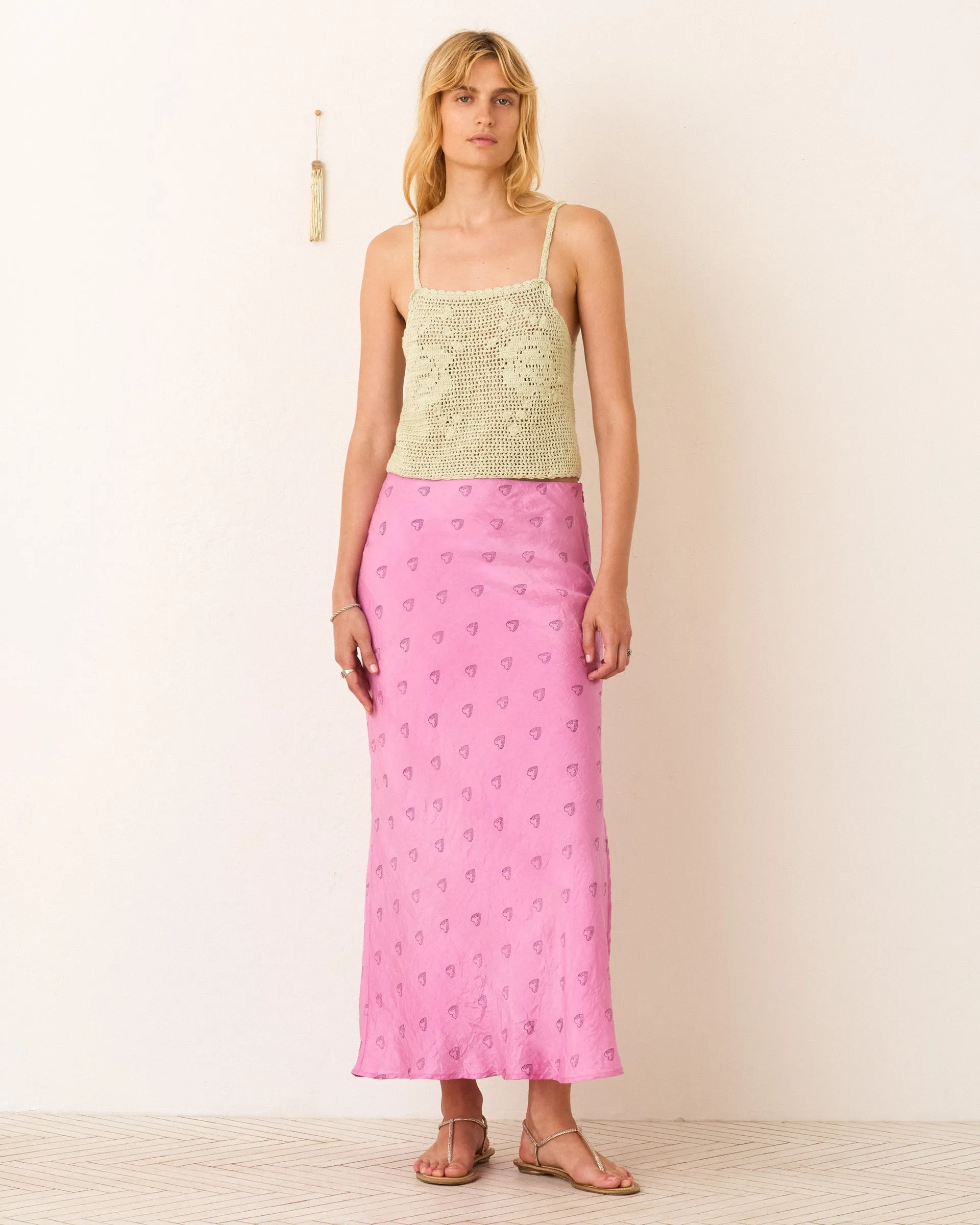 Lyra Fuchsia Heart Skirt
