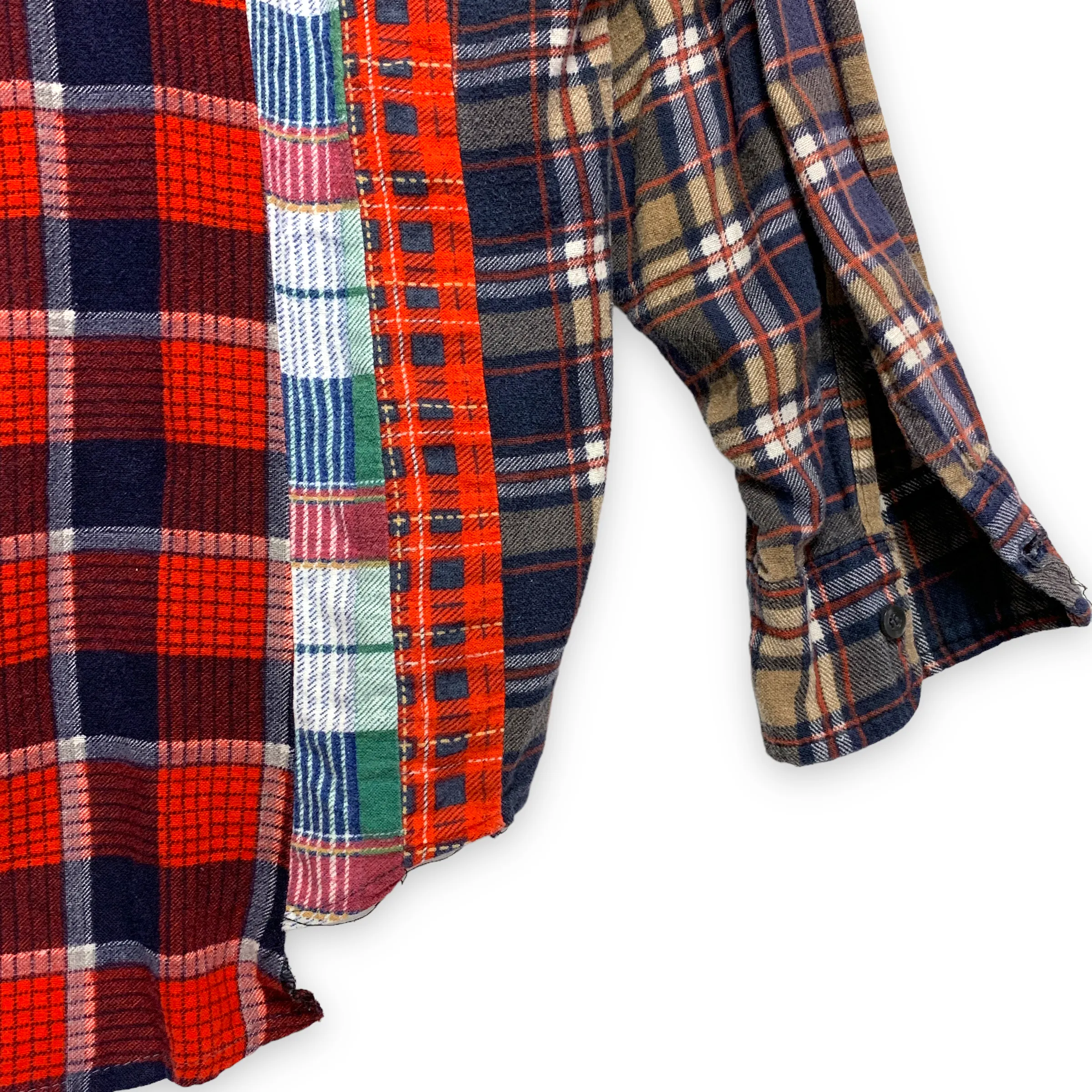 [M] Needles Rebuild 7 Cut Oversized Flannel Shirt
